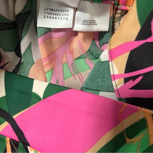 Nine West Women’s Cullote Small Green Chili Multicolor NWT Capri Pants Pull On - Picture 10 of 13